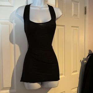 Black beaded tank top